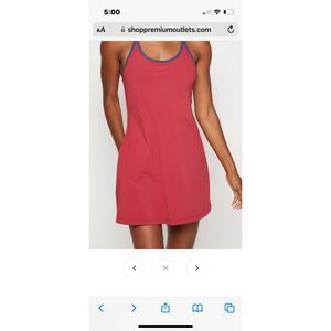 Fourlaps Vitality Dress- Red Velvet. Athletic dress
